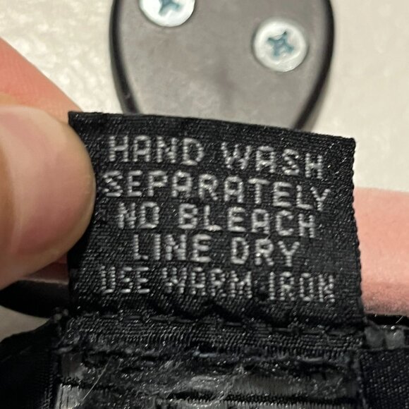 Agapo Womens Maxi Denim Jumper Dress Sz L Embroidered Floral Cottagecore Teacher - Picture 9 of 9